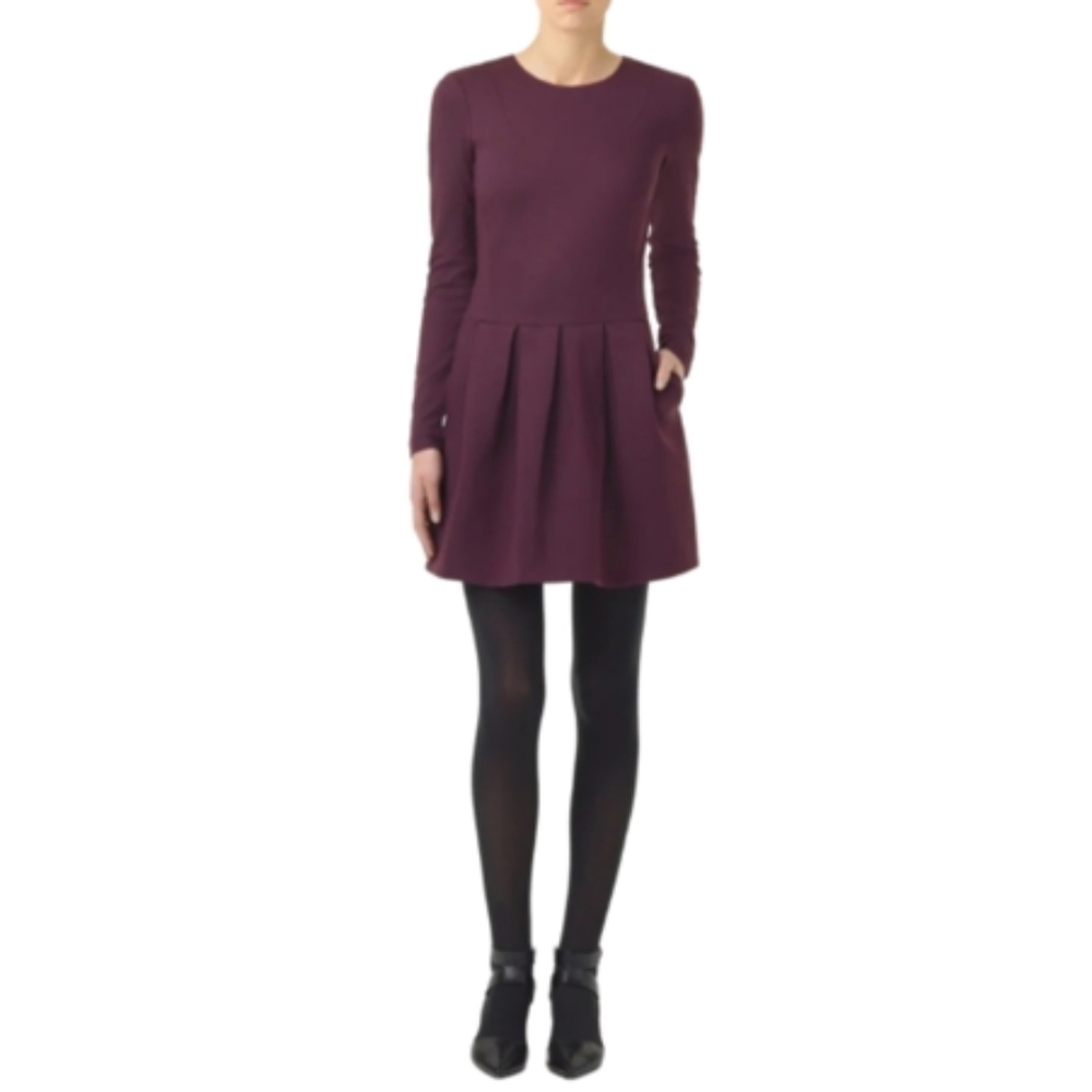 Aritzia Talula Tartine Purple Long Sleeve Mini Dress Women's Size S - Picture 2 of 12